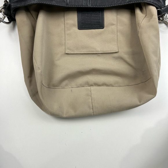 Coach Large Black Leather Hobo Shoulder Handbag Purse F14706 - Picture 8 of 10